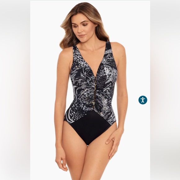 NWT MIRACLESUIT Monteverde Charmer One Piece Swimsuit - Picture 3 of 16
